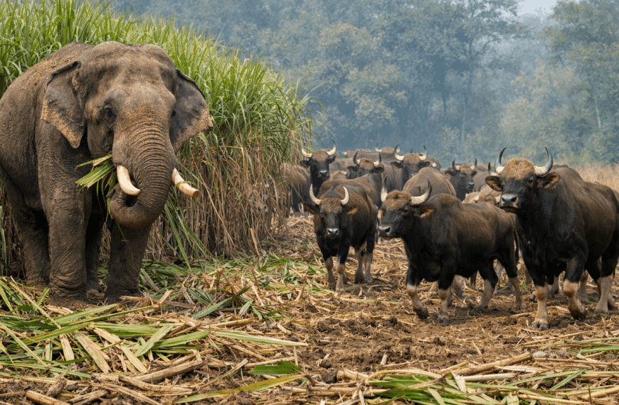 खोडवा ऊस होतोय फस्त, हत्ती बरोबर&hellip;