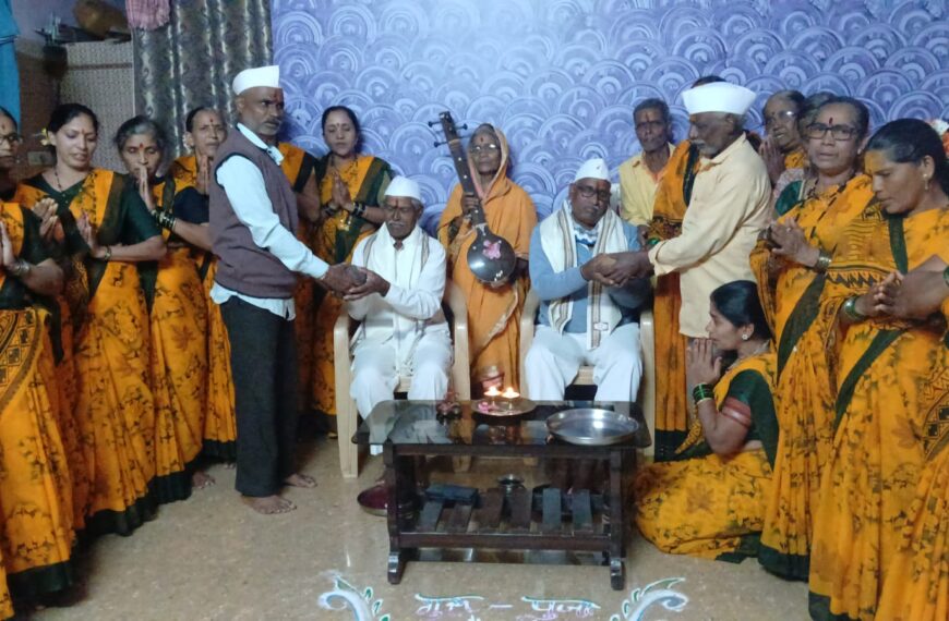 शिरसंगी येथे श्री माऊली महिला हरिपाठ मंडळ सडेकर ग्रुपतर्फे गुरुपौर्णिमा उत्साहात
