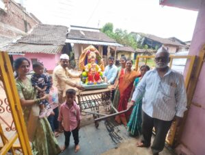 सिरसंगी, किणे, वाटंगी, कोळींद्रे परिसरात गणेशाचे उत्साहात स्वागत