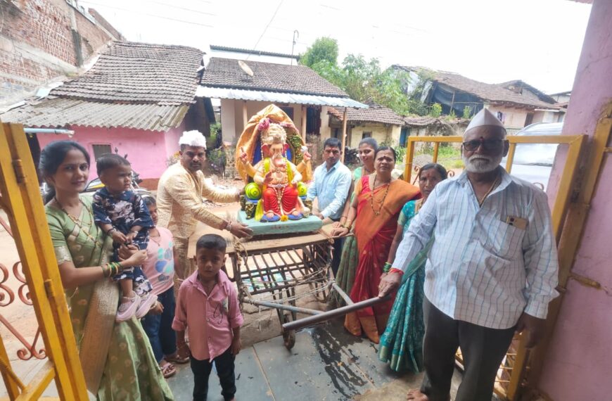सिरसंगी, किणे, वाटंगी, कोळींद्रे परिसरात गणेशाचे उत्साहात स्वागत